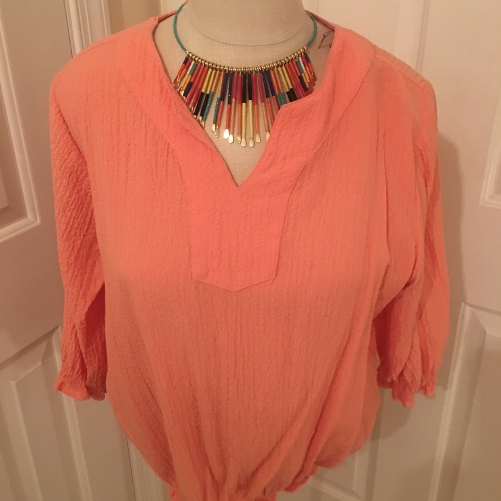 Peach colored top